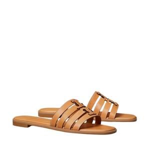 NEW TORY BURCH women ines cage slide in camello